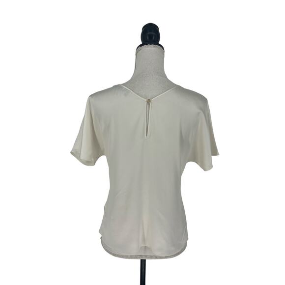 Ravella White Verona Reversible Silk Blouse - Picture 7 of 10